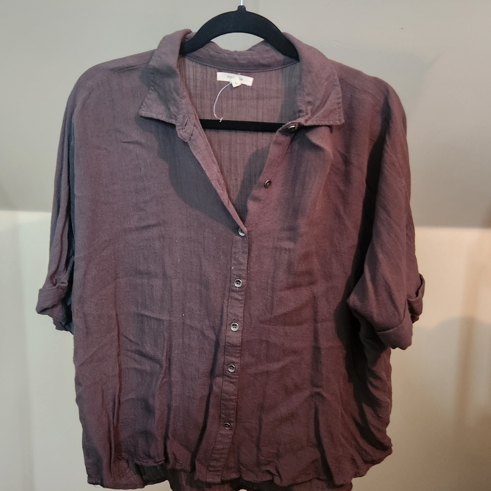 DUPLICATE - maurices- short sleeve button up shirt
